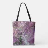 Funky Paarse Abstracte Art Bag Draagtas (Achterkant)