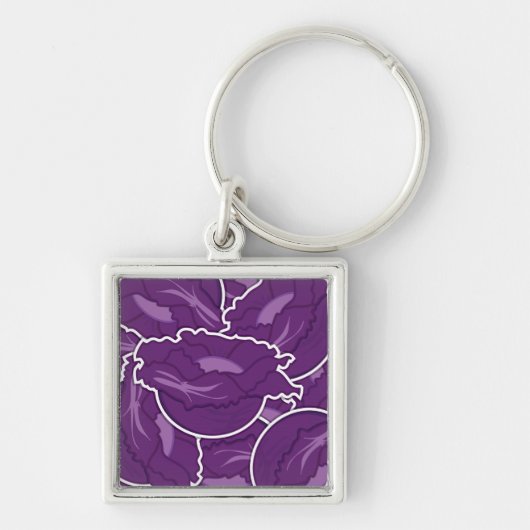 Funky paarse kool sleutelhanger (Voorkant)