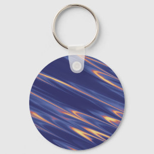 Funky Paarse kunst Sleutelhanger