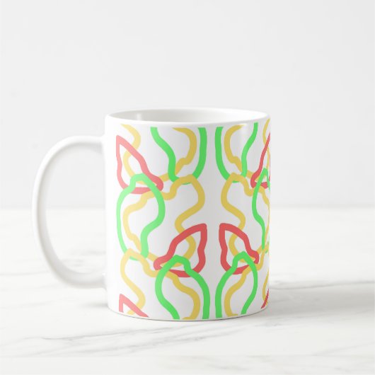 Funky pattern mug (Gauche)