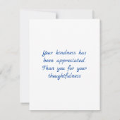 Funky Peacock Flat Hartelijk dank Bedankkaart (Achterkant)