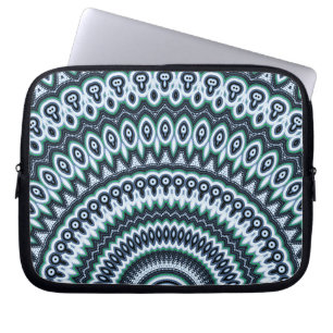 Funky Peacock Mandala-patroonhoes Laptop Sleeve