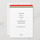 Funky Pickleball Fêtes Cartes de Noël (Dos)