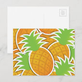 Funky pineappel briefkaart (Voorkant / Achterkant)
