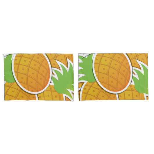 Funky pineappel kussensloop (Voorkant-Set)