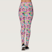 Funky Pink Circles Leggings (Achterkant)