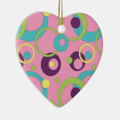 Funky Pink Circles Ornament (Rechts)
