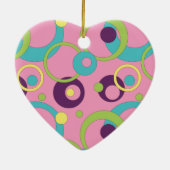 Funky Pink Circles Ornament (Achterkant)