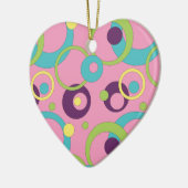 Funky Pink Circles Ornament (Links)
