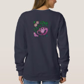 Funky Pink Flower Abstract Art Draag Trui (Achterkant)