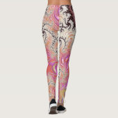 Funky Pink Fractal Leggings (Achterkant)
