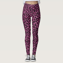Funky Pink Leopard Print Leggings