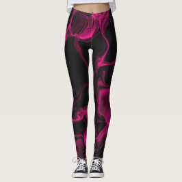 Funky Pink Lines Leggings