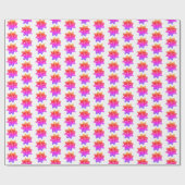 Funky Pink Paars Ombre Bows Pattern on White Cadeaupapier (Vlak)