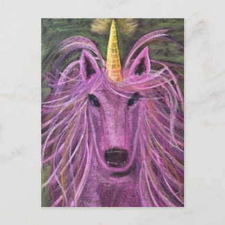 Funky Pink unicorn Briefkaart