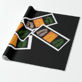 Funky Pinnate Cadeaupapier (Uitgerold)