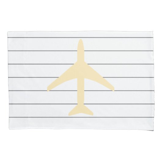 Funky Plane Airplane Pilot Aviation Flying Kussensloop (Voorkant)