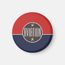 Funky Plane Airplane Pilot Aviation Flying Magneet