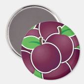 Funky plum magneet (Voorkant / Achterkant)