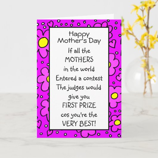 Funky Poem Rose Meilleure carte mère (Fleur jaune)