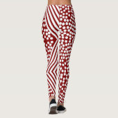 Funky Polka Dot Lines Bold Leggings (Achterkant)