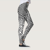 Funky Polka Dot Lines Bold Leggings (Rechts)