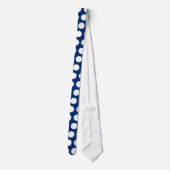 Funky Polka Dot Stropdas (Navy Blue) (Achterkant)
