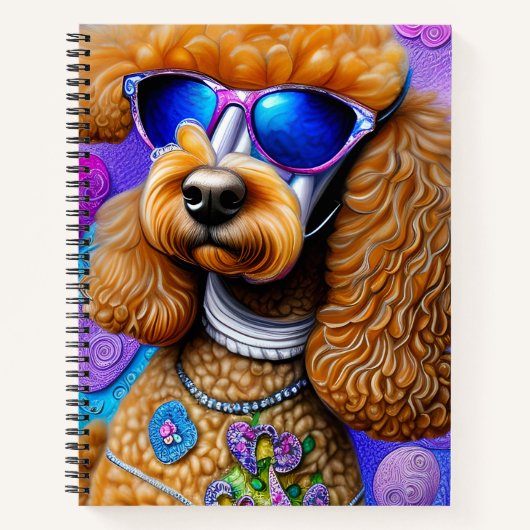 Funky Poodle Notitieboek (Voorkant)