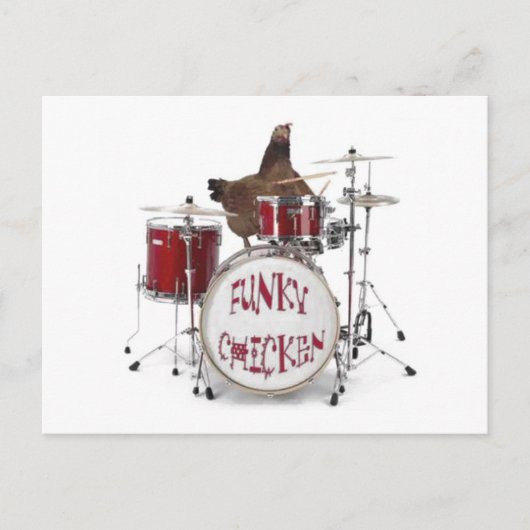 Funky poulet Carte postale (Devant)