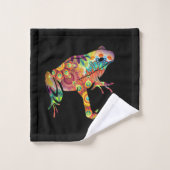 Funky Psychedelic Frog Bad Handdoek (Wasdoekje)