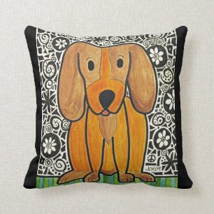 Funky Puppy Art Pillow Kussen