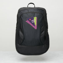 Funky Purple et Green TRIANGLE POP ART