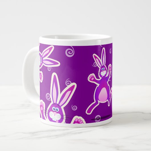 Funky rabbit, jumbo mok (Voorkant links)