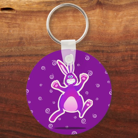 Funky rabbit, sleutelhanger (Voorkant)