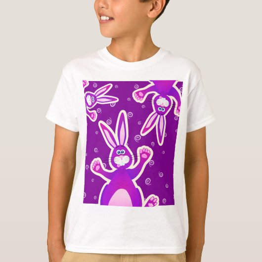 Funky rabbit, t-shirt (Voorkant)