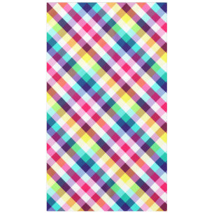 Funky Rainbow Plaid Motif grosse nappe