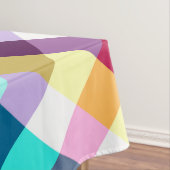 Funky Rainbow Plaid Motif grosse nappe (In Situ)