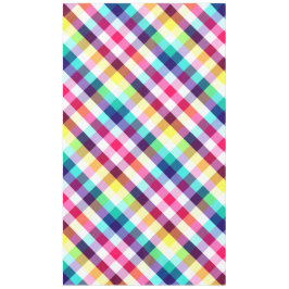 Funky Rainbow Plaid Patroon Grote Tafelkleed