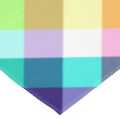 Funky Rainbow Plaid Patroon Grote Tafelkleed (Gekanteld)