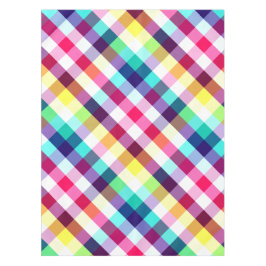 Funky Rainbow Plaid Patroon Kleine Tafelkleed