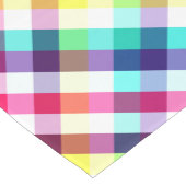 Funky Rainbow Plaid Patroon Medium Table Runner Tafelloper (Hoek)