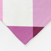 Funky Rainbow Plaid Pattern Medium Fleece Deken (Hoek)