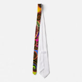 Funky Rainbow Swirl Fractal Art Pattern Stropdas (Achterkant)