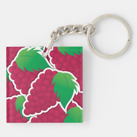 Funky red grappen sleutelhanger (Achterkant)