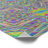 Funky Retro 60s Style Kaleidoscope Poster (Hoek)