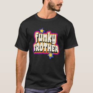 Funky Retro 70s Funky Brother Disco Dancer T-shirt