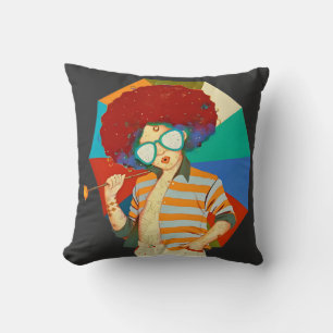 Funky Retro Afro Schilderen Art T-shirts Kussen