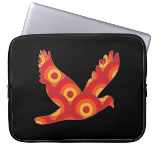 Funky Retro Circles Adelaar Laptophoes Laptop Sleeve