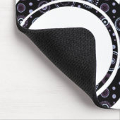 Funky Retro Circles Muismat (Hoek)