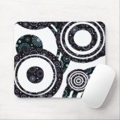 Funky Retro Circles Muismat (Met muis)